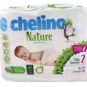 PAÑAL INFANTIL CHELINO NATURE TALLA 2 28 UNIDADES