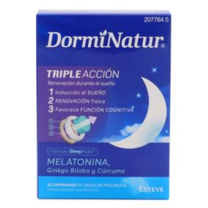 DORMINATUR TRIPLE ACCION 30 COMPRIMIDOS LIBERACION PROLONGADA