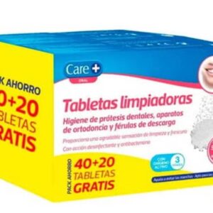 CARE+ PACK TABLETAS LIMPIADORAS 40+20 UDS
