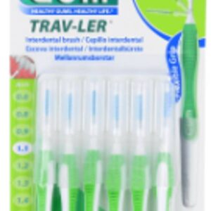 CEPILLO INTERDENTAL VIAJE GUM 1414 TRAV-LER ULTRAFINO 1.1 mm CONICO 6 UNIDADES