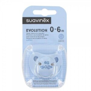 CHUPETE SUAVINEX ANAT. AZUL LATEX 0-6M