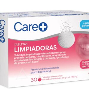 CARE+ TABLETAS LIMPIADORAS PRÓTESIS Y FÉRULAS DENTALES 30 U
