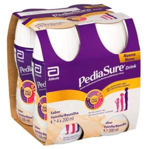PEDIASURE DRINK PACK 4 BOTELLAS X 200 ML VAINILL