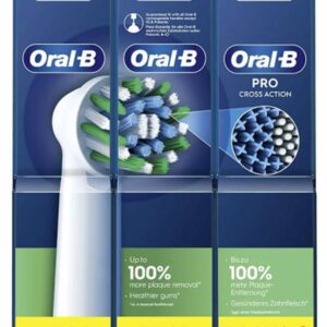 CEPILLO DENTAL ELECTRICO RECAMBIO ORAL-B PRO CROSS ACTION 3 XXL 6 CABEZALES DE RECAMBIO