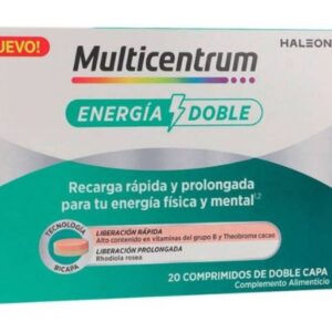 MULTICENTRUM ENERGIA DOBLE 20 COMPRIMIDOS