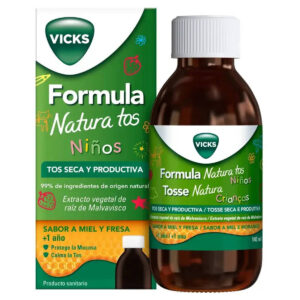 FORMULA NATURA TOS NIÑOS  1 FRASCO 140 ML SABOR MIEL Y FRESA