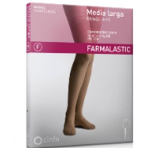 MEDIA LARGA (A-F) COMPRESION FUERTE FARMALASTIC TALLA MEDIANA BANDA SILICONA